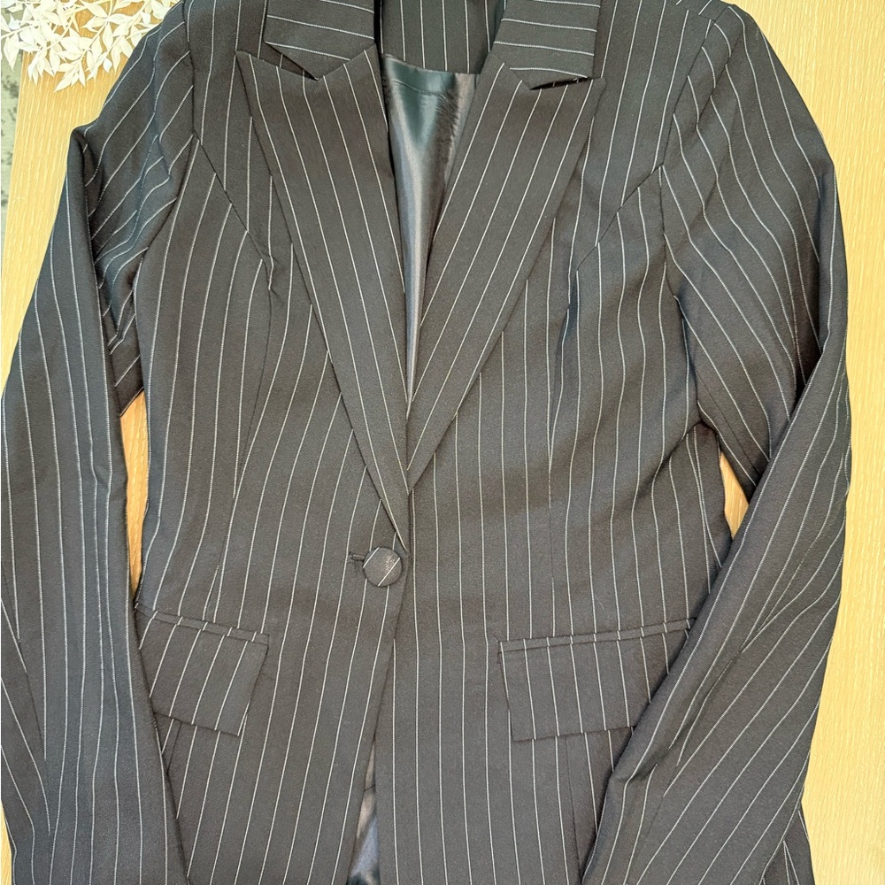 Windsor Black Striped Blazer